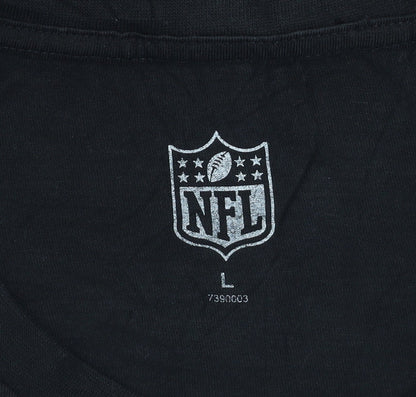 Mens UK Size L NFL Black  T-Shirt