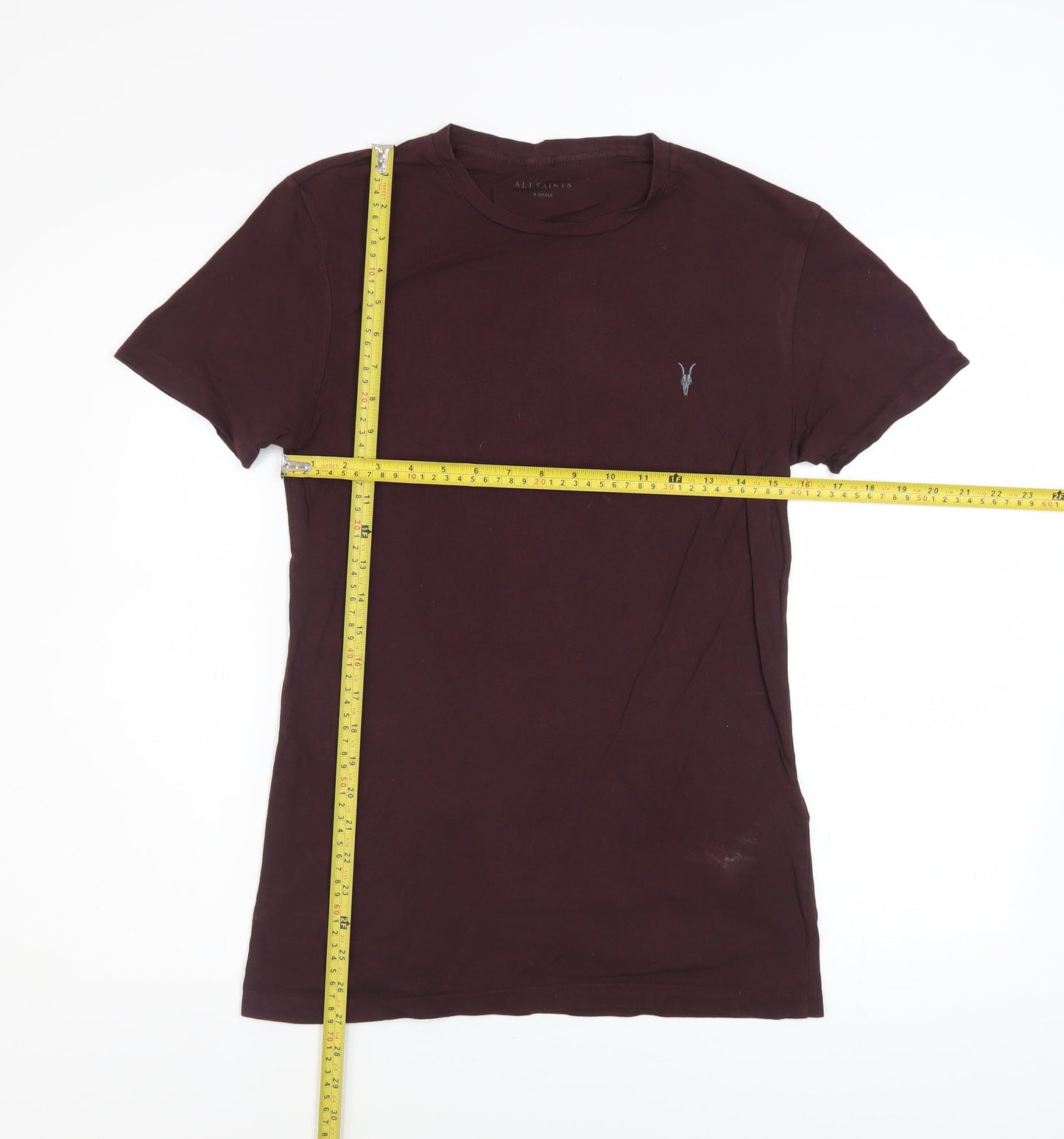 Mens UK Size XS AllSaints Brown  T-Shirt