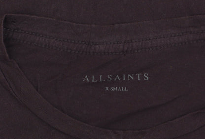 Mens UK Size XS AllSaints Brown  T-Shirt
