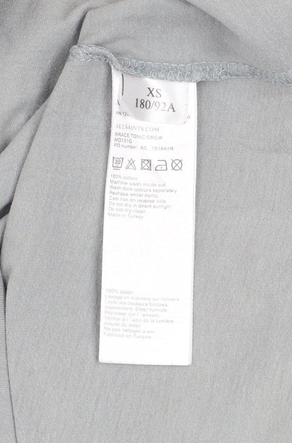 Mens UK Size XS AllSaints Grey  T-Shirt