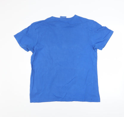 Mens UK Size M adidas Blue  T-Shirt