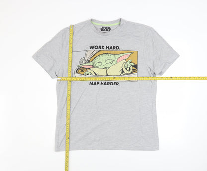 Next Star Wars Men's Grey Short Sleeve T-Shirt Size L