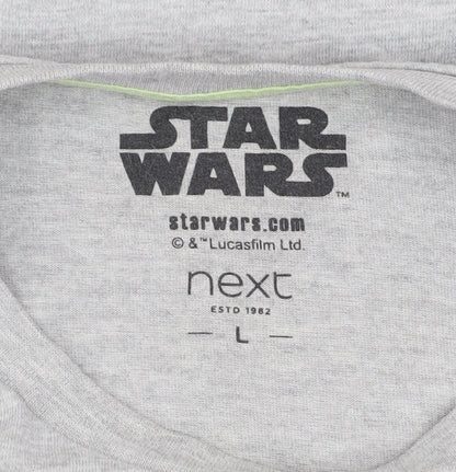 Next Star Wars Men's Grey Short Sleeve T-Shirt Size L