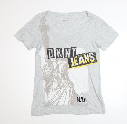 Mens UK Size M DKNY Jeans Grey  T-Shirt
