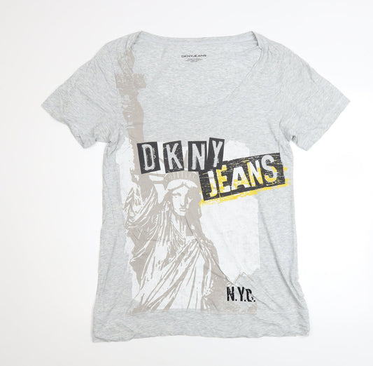 Mens UK Size M DKNY Jeans Grey  T-Shirt