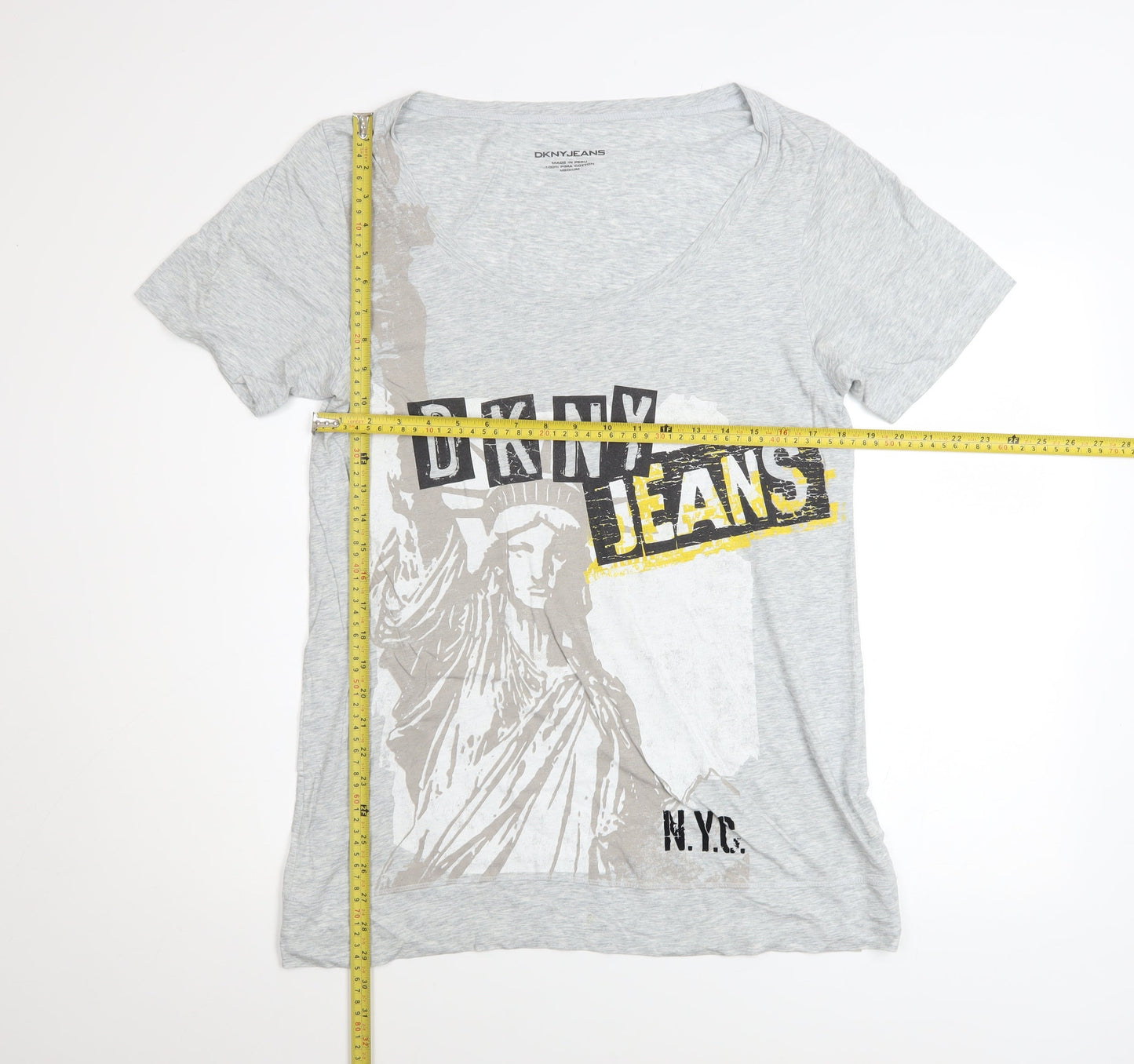 Mens UK Size M DKNY Jeans Grey  T-Shirt