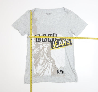 Mens UK Size M DKNY Jeans Grey  T-Shirt