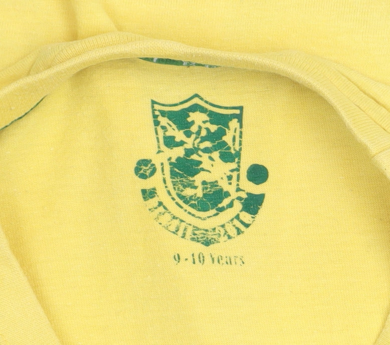 Boys UK Size 9-10 Years Primark Yellow Basic T-Shirt