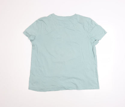 Looney Tunes Women's Blue Cotton T-Shirt Nightshirt L 14-16 Short Sleeve
