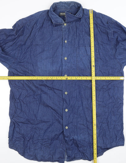 Mens UK Size XL Trademark Blue  T-Shirt