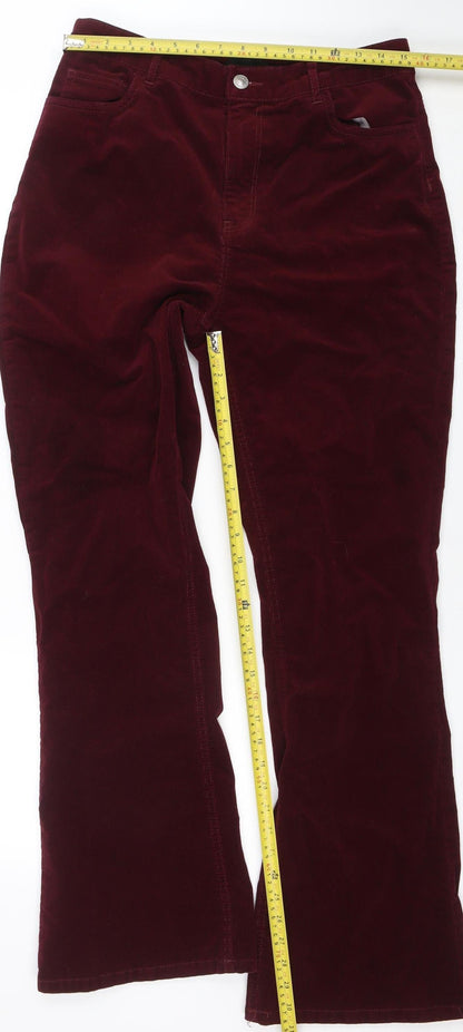 Womens UK Size 4 Pieces Regular Fit Casual Party/Cocktail Red Trousers