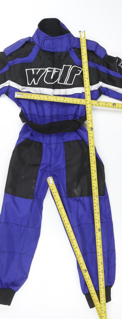 Wulf Boys Blue Black Racing Track Pants 4 Years Insulated Waterproof