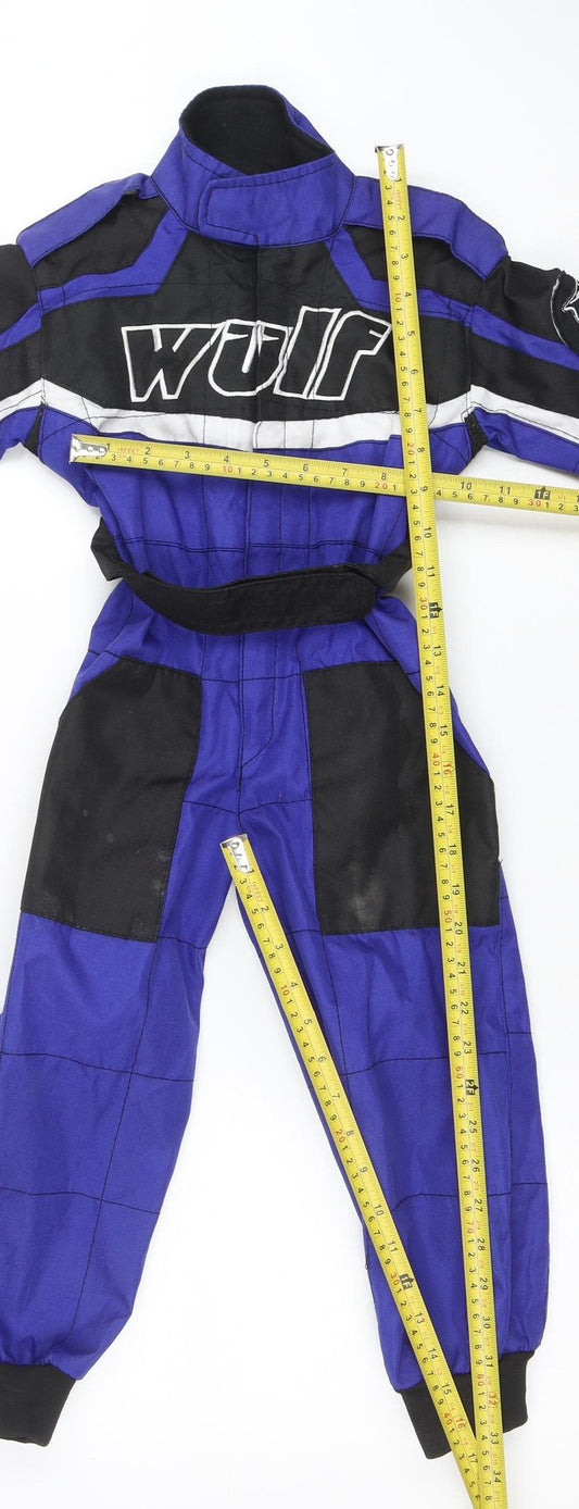 Wulf Boys Blue Black Racing Track Pants 4 Years Insulated Waterproof