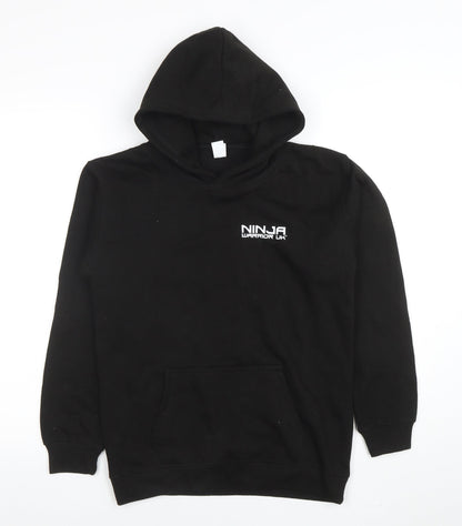 Boys UK Size XL Just Hoods Black Pullover Hoodie