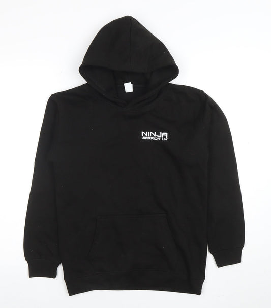 Boys UK Size XL Just Hoods Black Pullover Hoodie