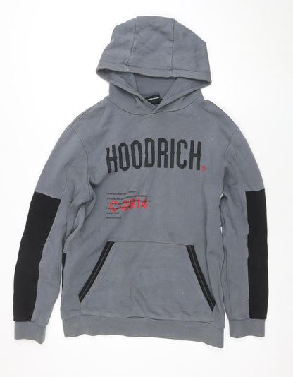 Mens UK Size S Hoodrich Grey Pullover Hoodie