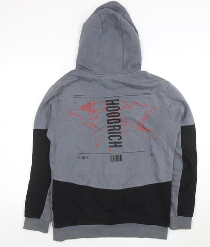 Mens UK Size S Hoodrich Grey Pullover Hoodie