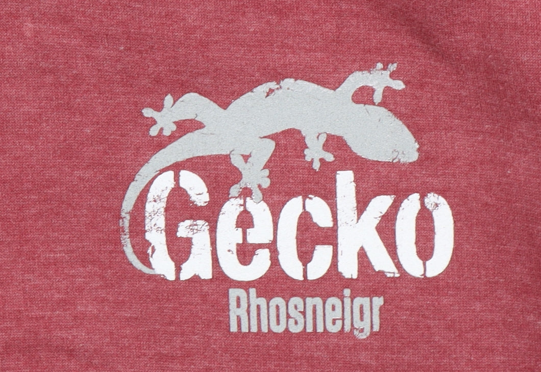 Mens UK Size S Gecko Red Pullover Hoodie