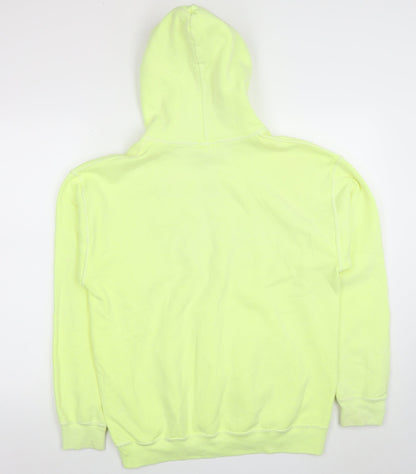 Mens UK Size S River Island Yellow Pullover Hoodie