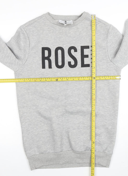 Mens UK Size S Rose London Grey Pullover Sweatshirt