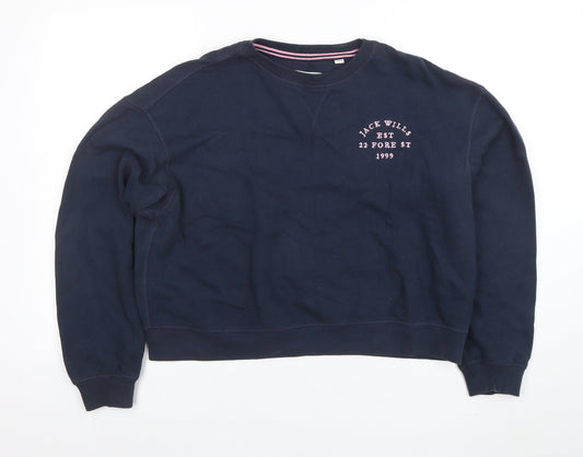Womens UK Size 12 Jack Wills Blue Pullover Sweatshirt