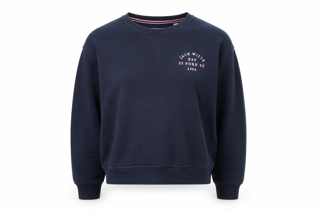 Womens UK Size 12 Jack Wills Blue Pullover Sweatshirt