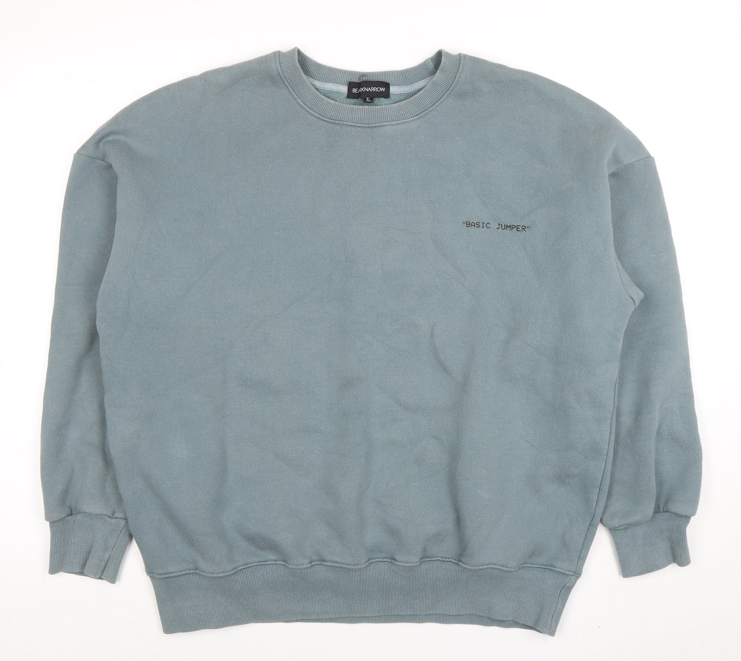Mens UK Size XL BEAUXNARROW Blue Pullover Sweatshirt