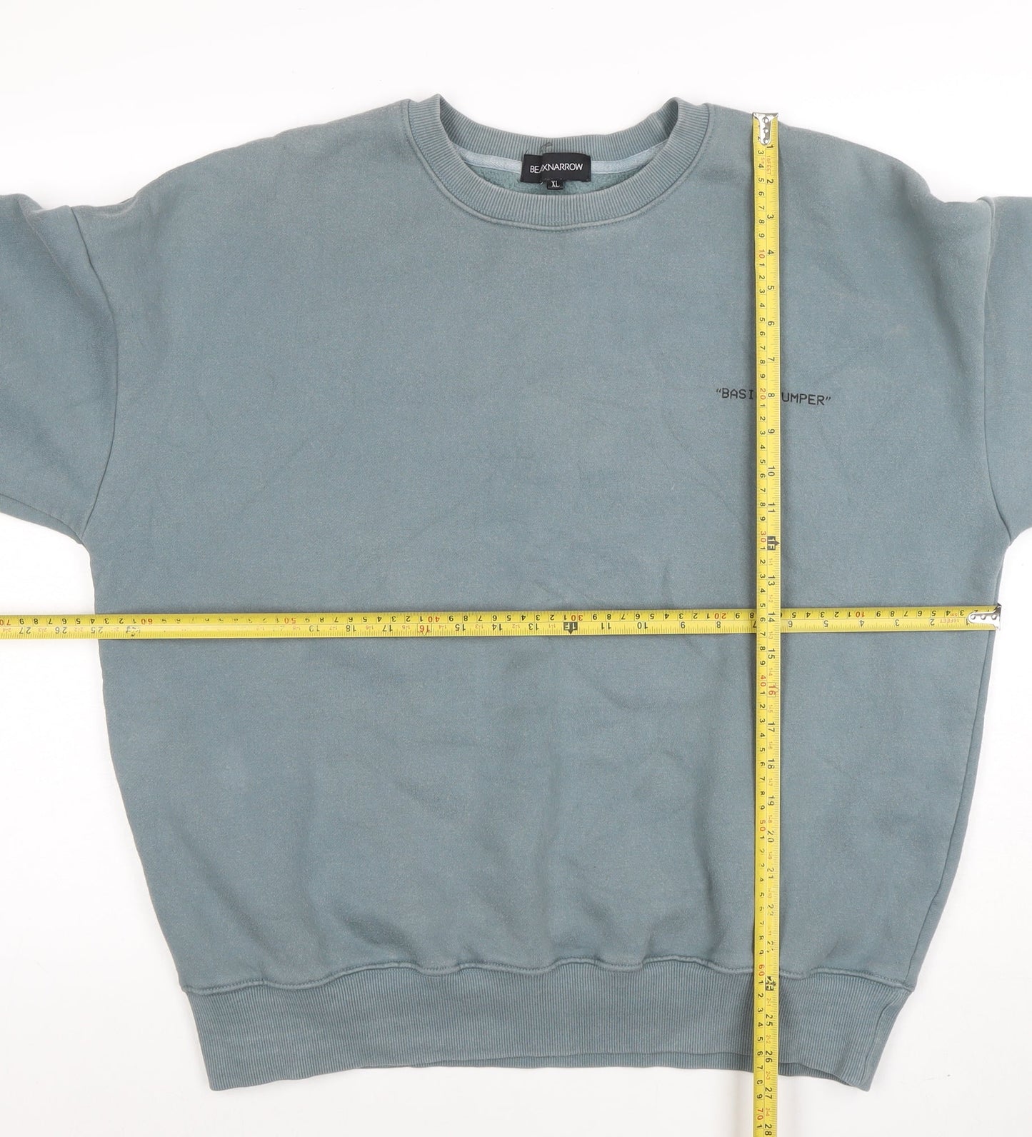 Mens UK Size XL BEAUXNARROW Blue Pullover Sweatshirt