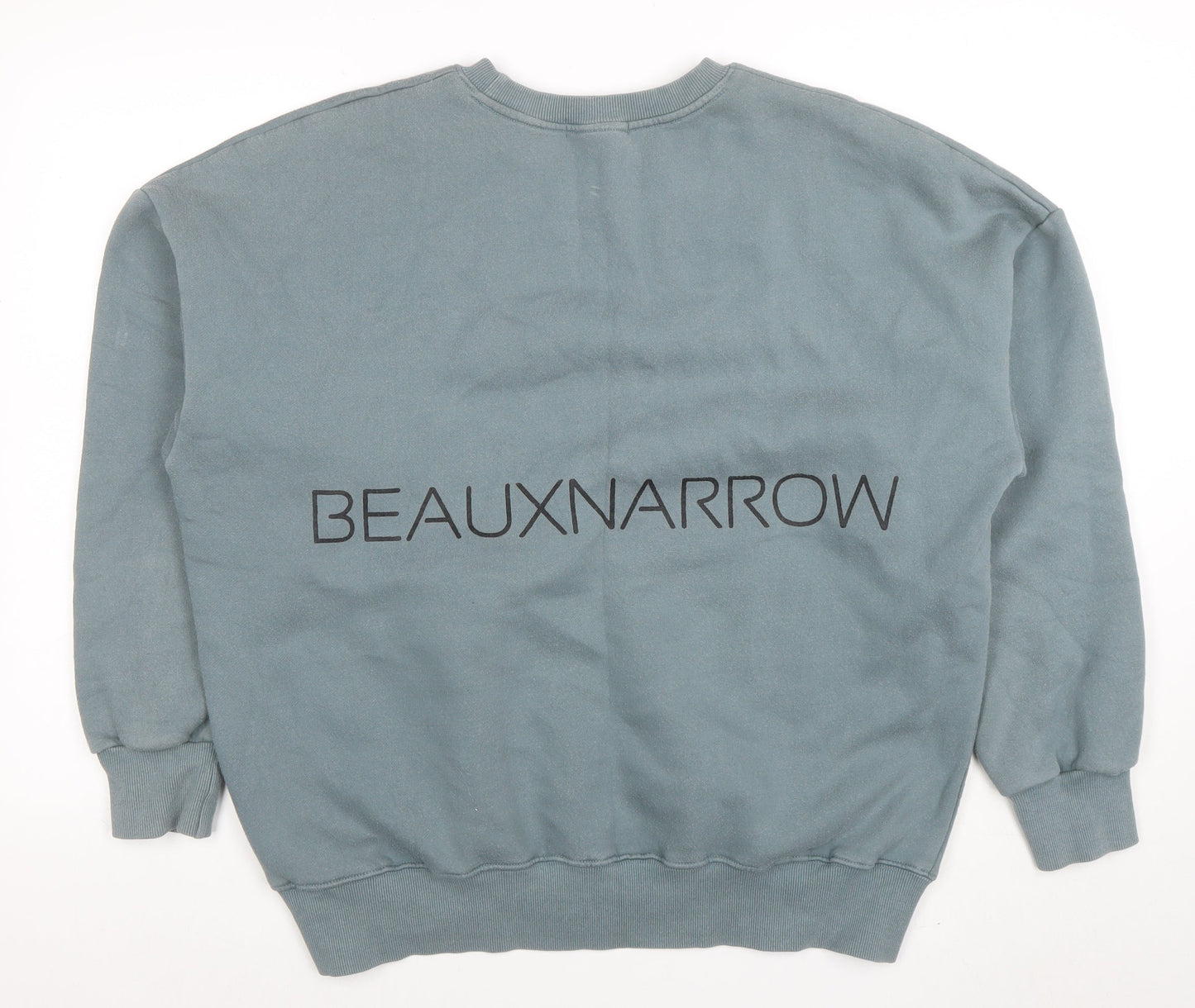 Mens UK Size XL BEAUXNARROW Blue Pullover Sweatshirt
