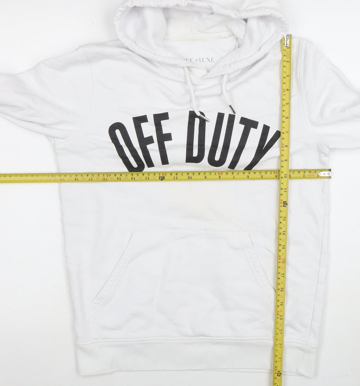 Womens UK Size XS Love & Luxe White Pullover Hoodie