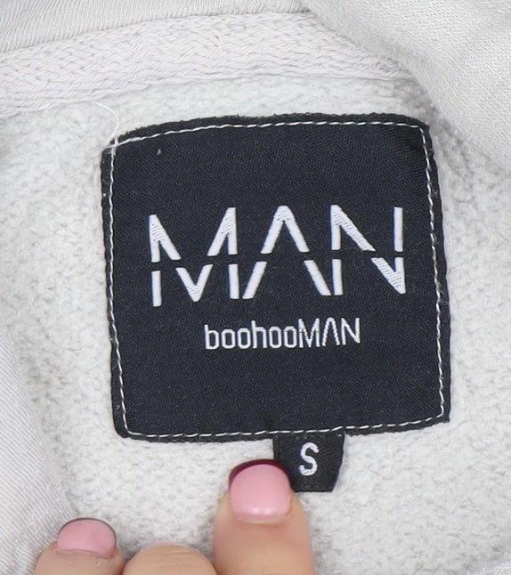 Mens UK Size S boohooMAN Beige Pullover Hoodie