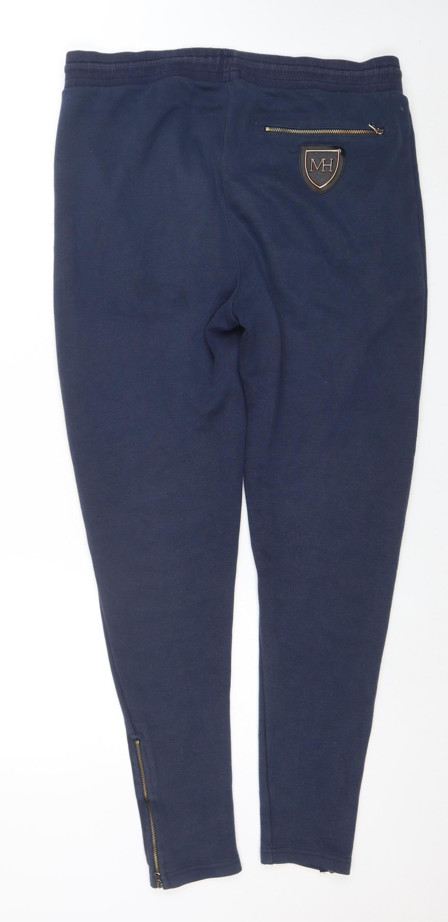 Mens UK Size L Millionaire Regular Fit Jogger Blue Trousers