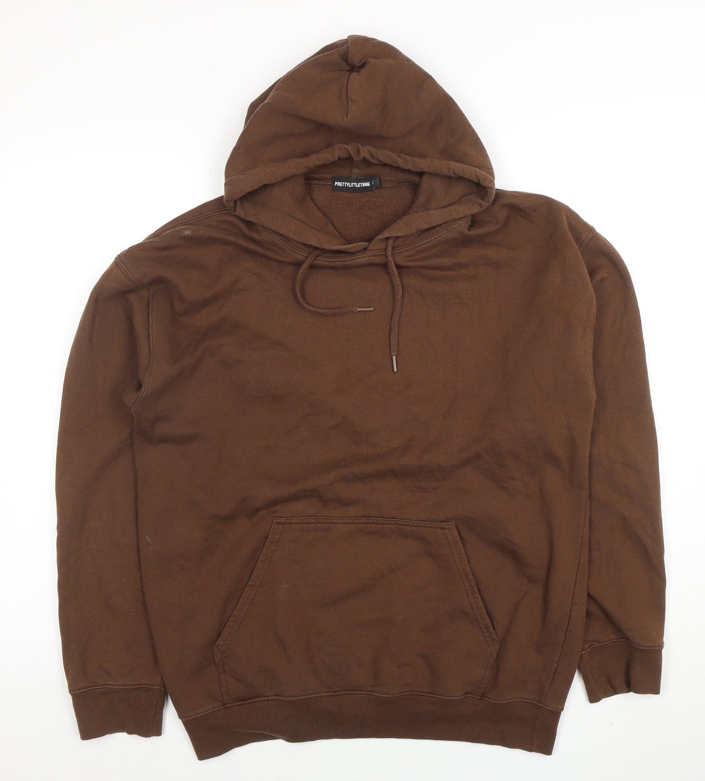 Womens UK Size M PRETTYLITTLETHING Brown Pullover Hoodie