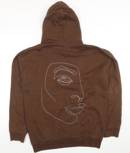 Womens UK Size M PRETTYLITTLETHING Brown Pullover Hoodie