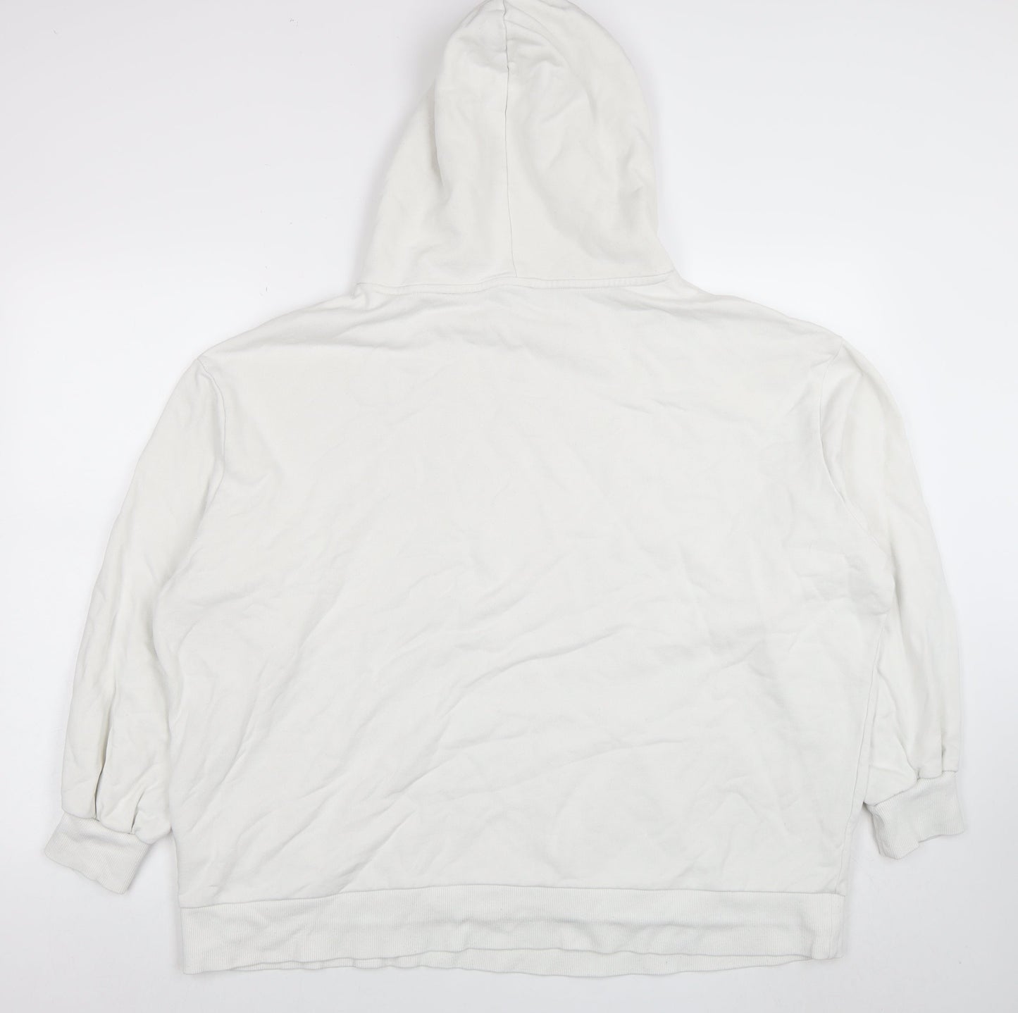 Womens UK Size L PUMA White Pullover Hoodie
