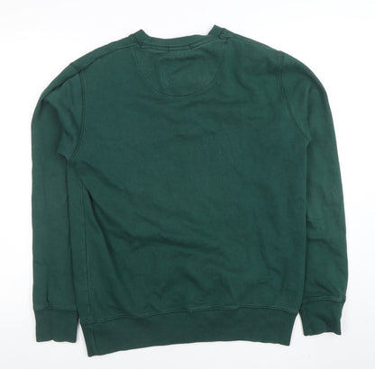 Mens UK Size M Drift King Green Pullover Sweatshirt
