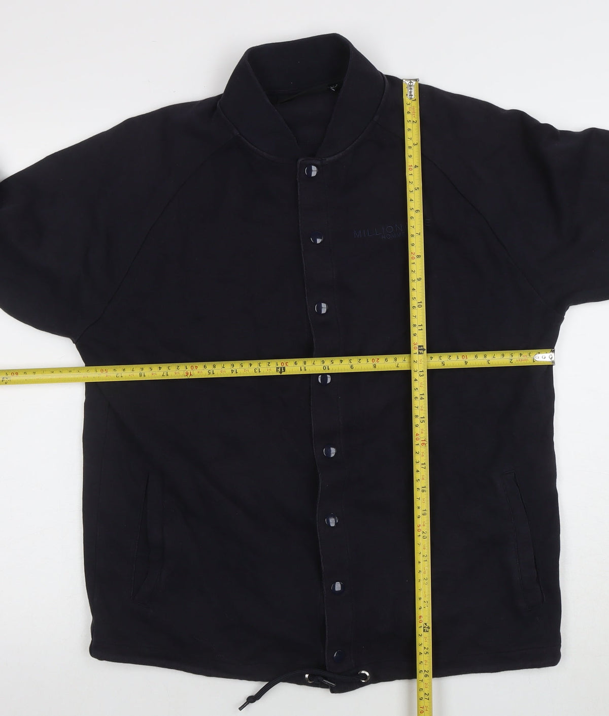 Mens UK Size L Millionaire Homme Black Full Zip Sweatshirt