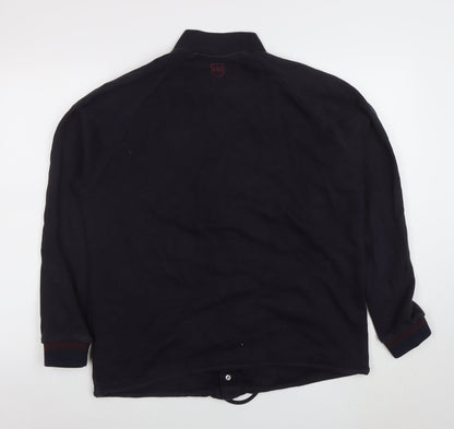 Mens UK Size L Millionaire Homme Black Full Zip Sweatshirt