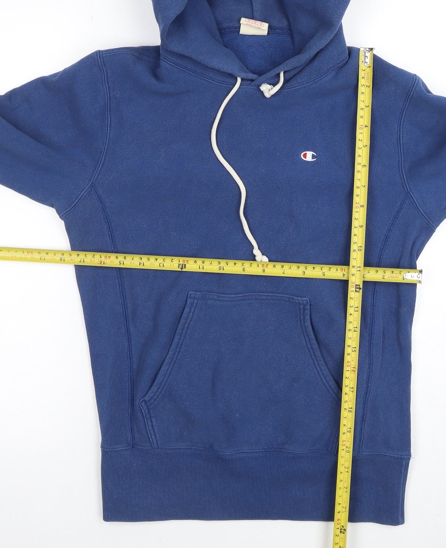 Mens UK Size S Champion Blue Pullover Hoodie