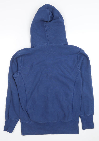 Mens UK Size S Champion Blue Pullover Hoodie