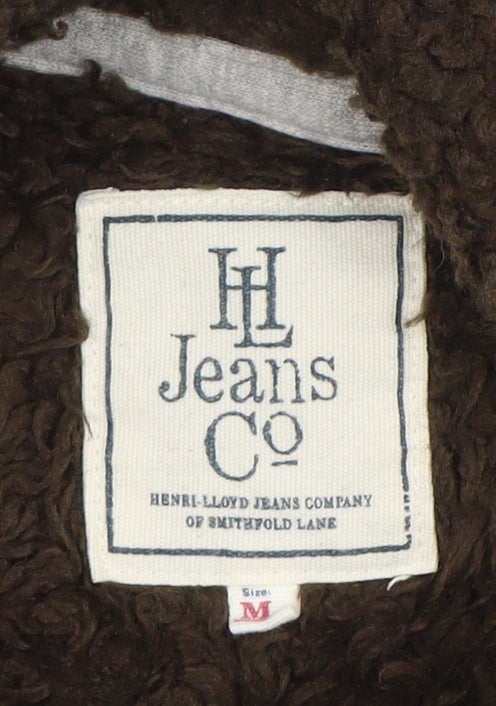 Mens UK Size M Henri Lloyd Jeans Co Blue Cardigan Sweatshirt