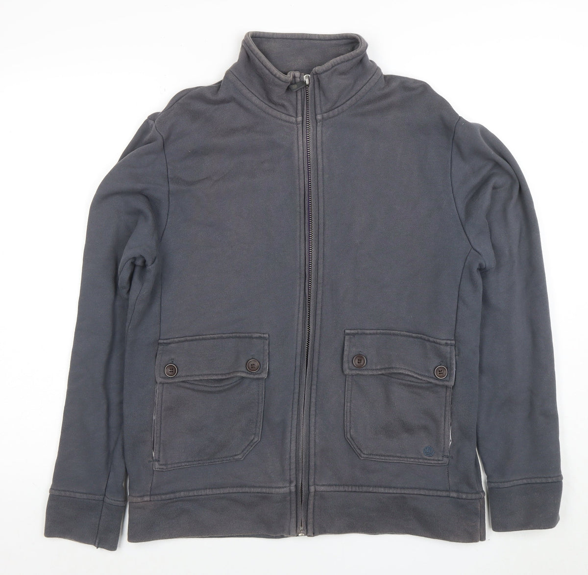 Mens UK Size M St George By Duffer Grey Full Zip Sweatshirt