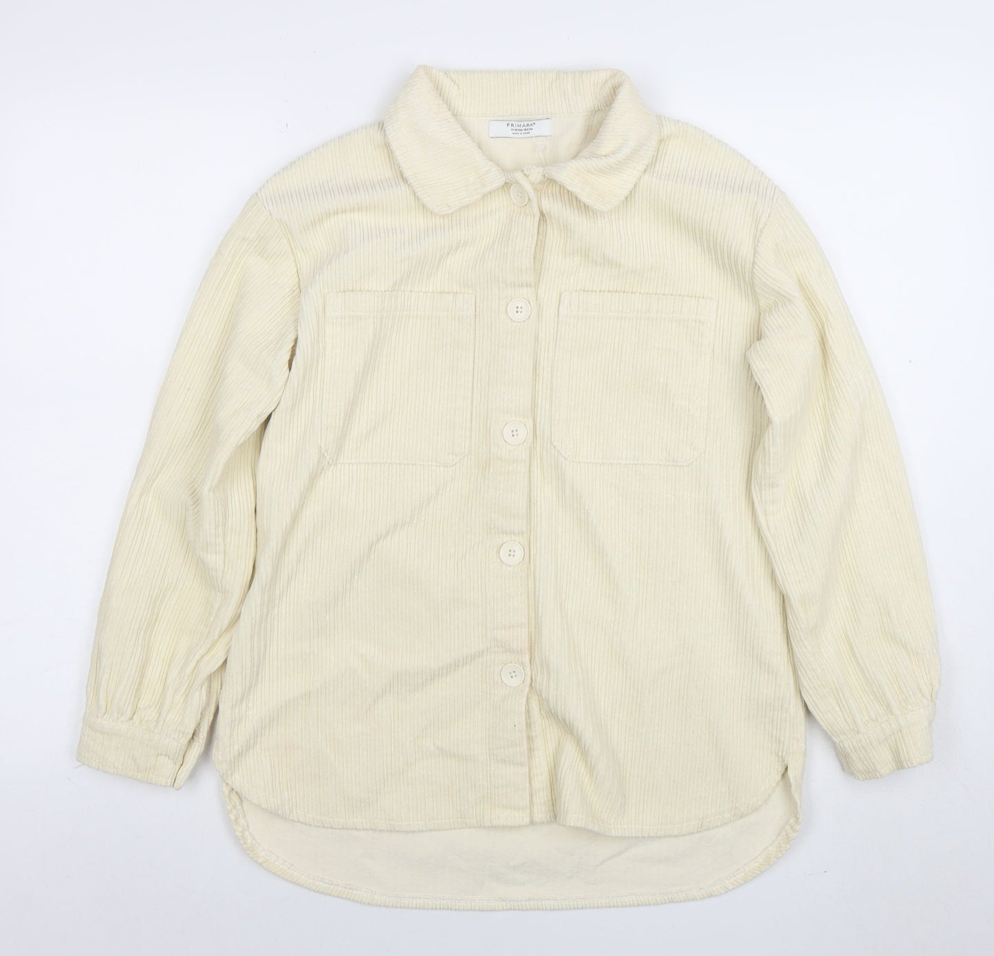 Girls UK Size 11-12 Years Primark Ivory Shirt Jacket