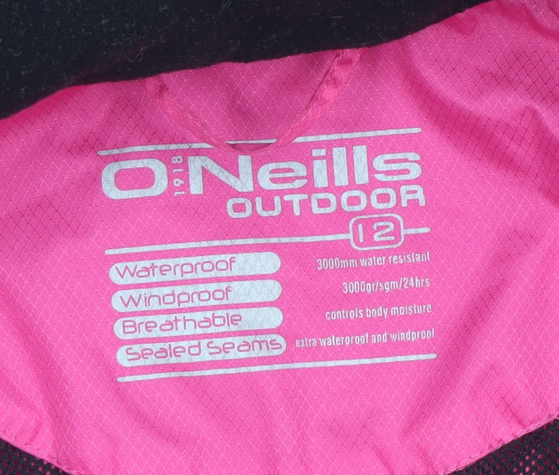 Womens UK Size 12 O'Neills Pink Rain Coat