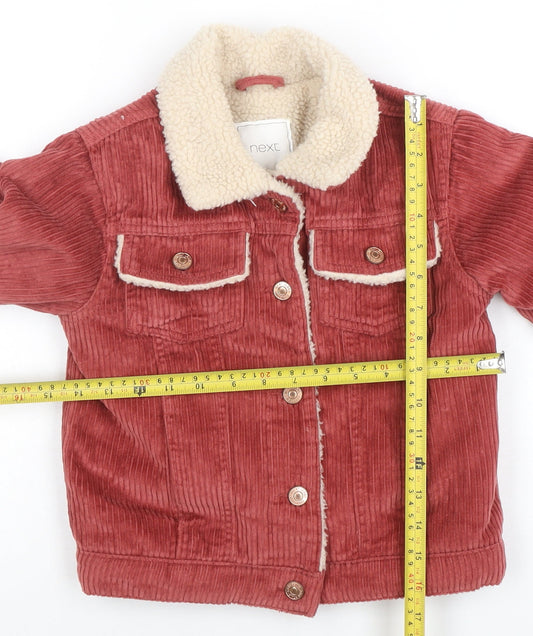 Girls UK Size 8 Years NEXT Red Basic Jacket