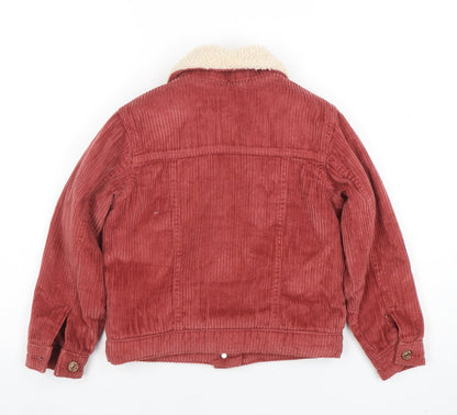 Girls UK Size 8 Years NEXT Red Basic Jacket