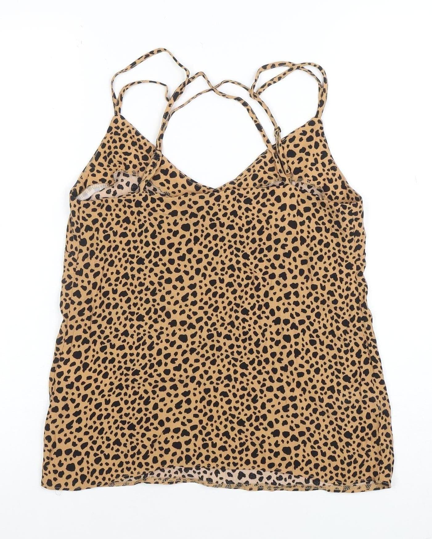 Womens UK Size 8 Warehouse Brown Camisole Tank