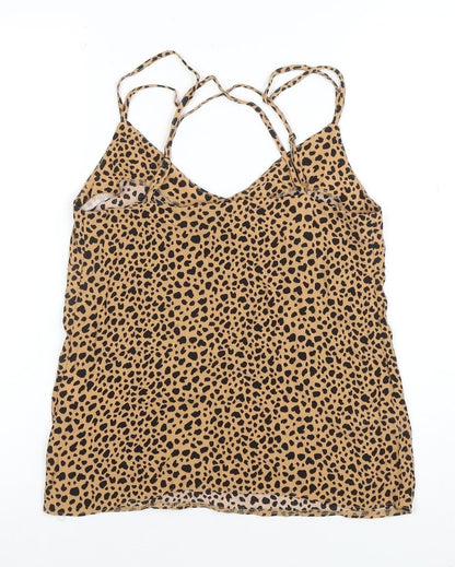 Womens UK Size 8 Warehouse Brown Camisole Tank