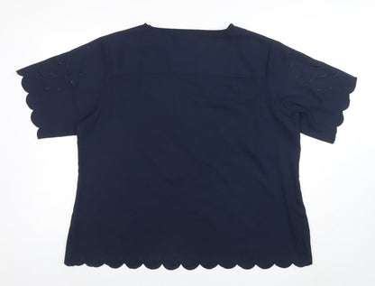 Womens UK Size 20 Colson Traders Blue Basic Blouse