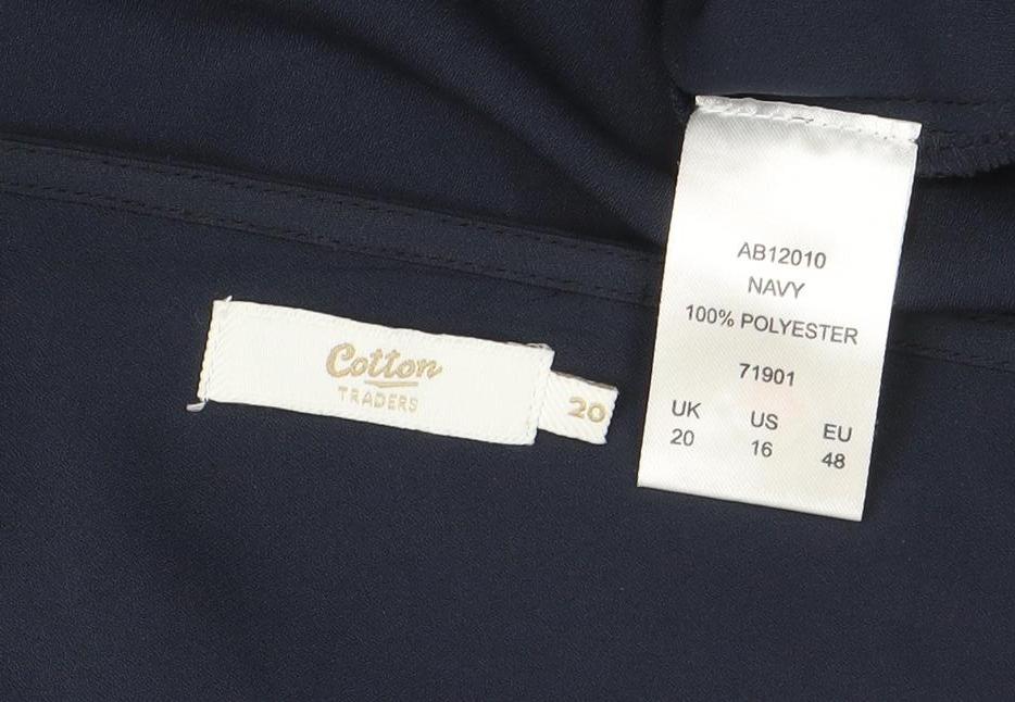 Womens UK Size 20 Colson Traders Blue Basic Blouse